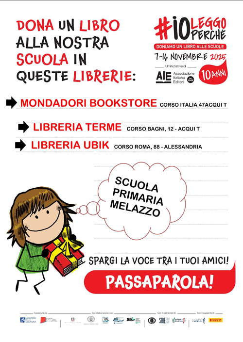 Doniamo un libro alla scuola di Melazzo