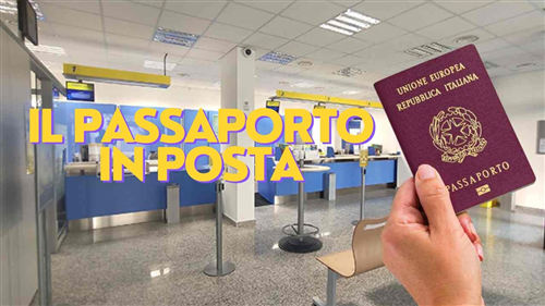 Rilascio passaporto presso l'Ufficio Postale di Melazzo